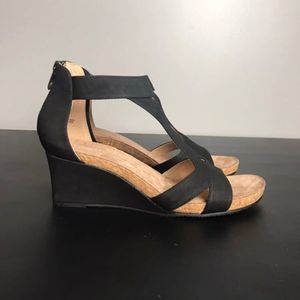 Adrienne Vittaini Teresa Wedge Sandal Size 9.5 -